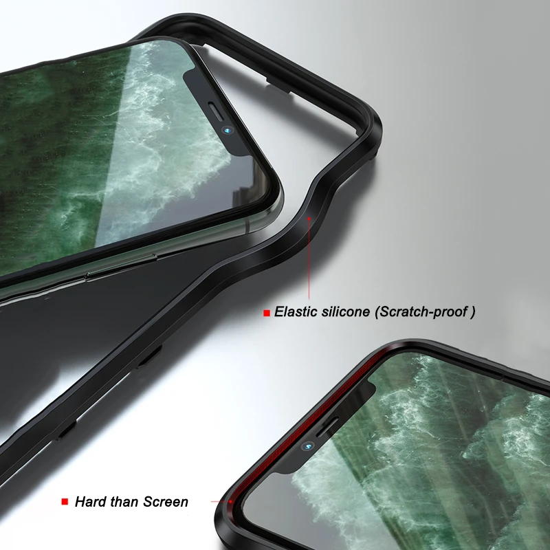 Противоударный защитный чехол для iPhone X XS чехол для Max XR мягкий силиконовый Жесткий металлический алюминиевый чехол для iPhone 11 Pro Max чехол с кольцом для пальца