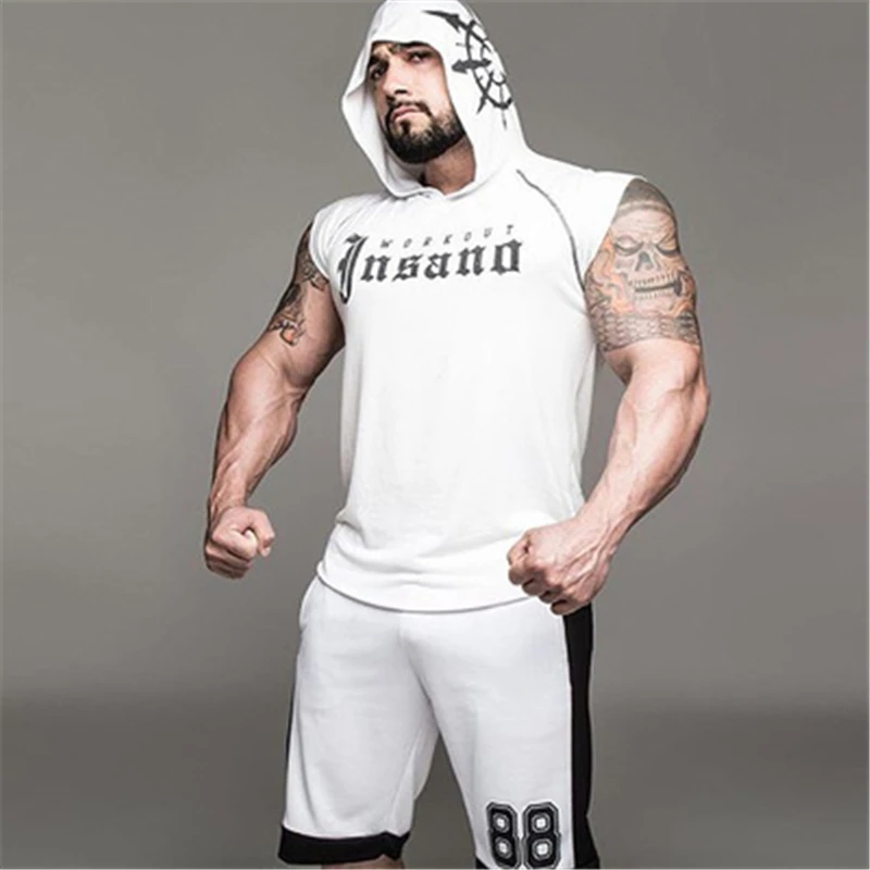 Тренажеры торговой марки Muscleguys одежда для фитнеса облегающий мужской жилет с