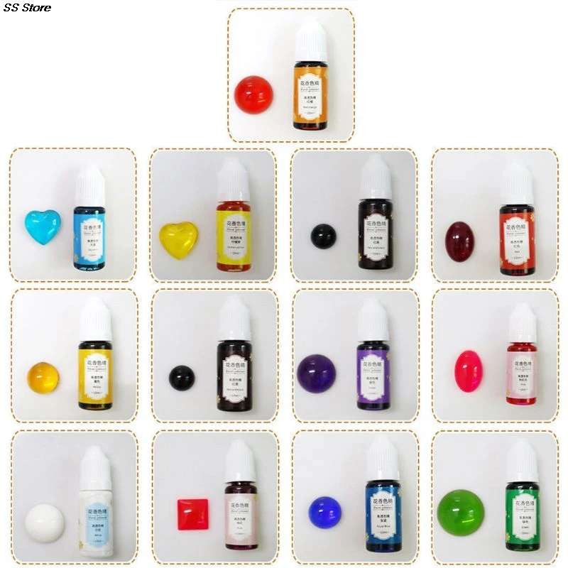 

Epoxy Pigment 13 Color Liquid Epoxy Resin Dye 0.35oz Colorant Highly Concentrated Resin Pigment Flower Favor Resin Craft