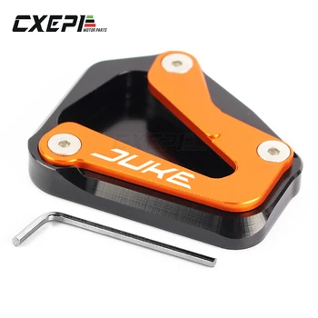 

For KTM Duke790 2017-2020 Kickstand Side Stand Pad Motorcycle Foot Sidestand Enlarge Extension Plate Support Pad DUKE LOGO