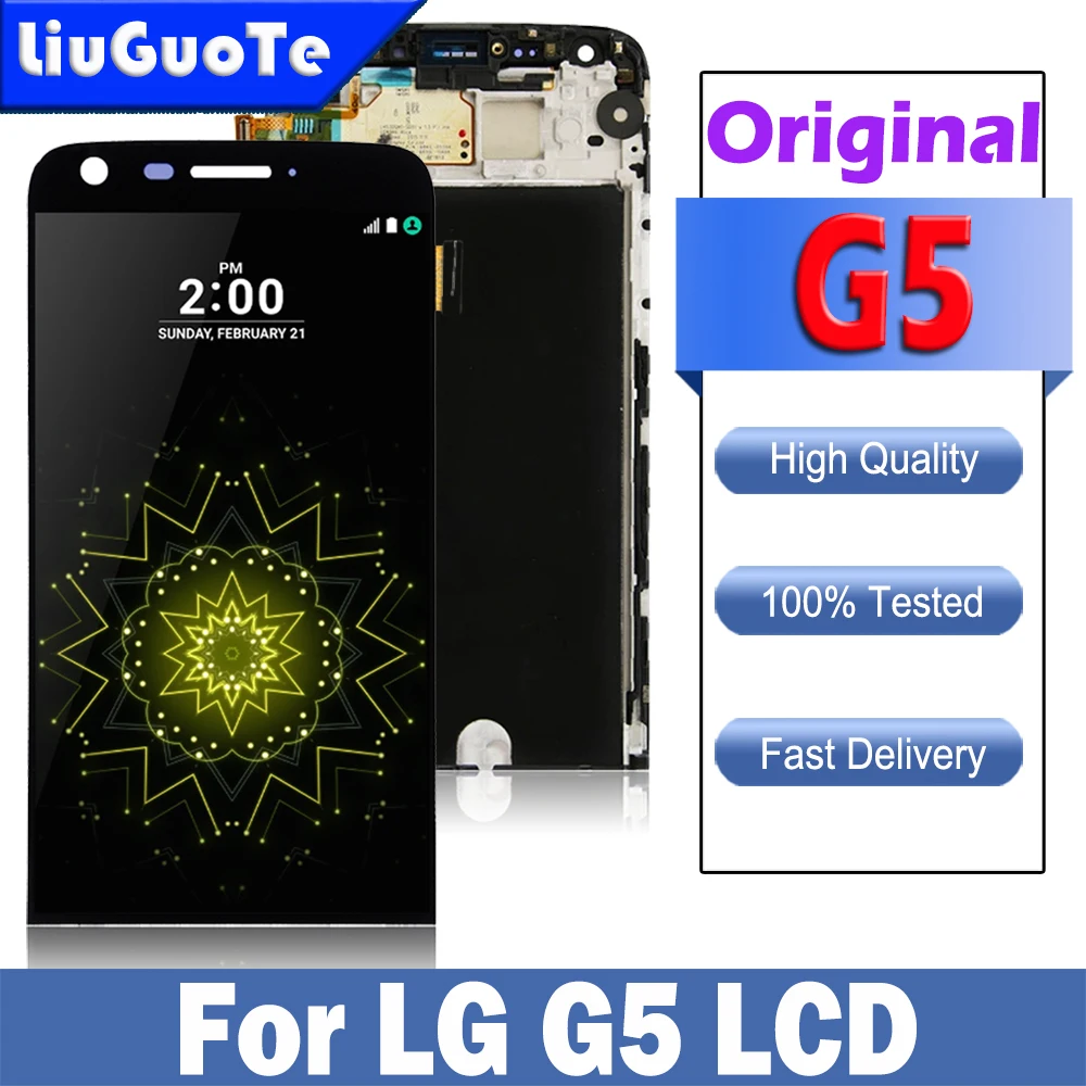 Оригинальный ЖК-дисплей для LG G5 сенсорный экран с рамкой дигитайзер US992 H850 H858 | Отзывы и видеообзор -1005003746402394