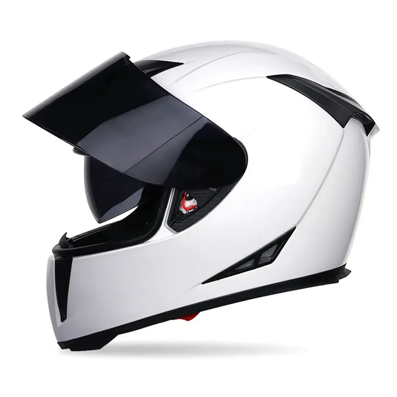 JIEKAI Полный мотоциклетный шлем с двойным щитком Motocicleta ABS шлем для верховой езды мотошлем шлем для мотокросса Размер M L XL XXL - Цвет: 16