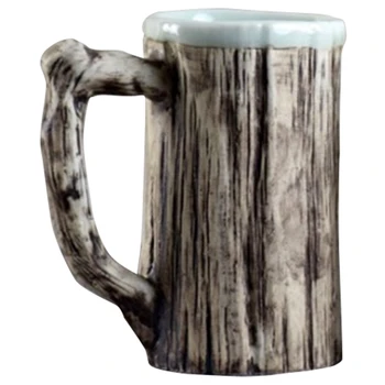 

ABUI-Creative Simulation Bark Mug Home Couple Cup Heat-Resistant Ceramic Cup Coffee Cup