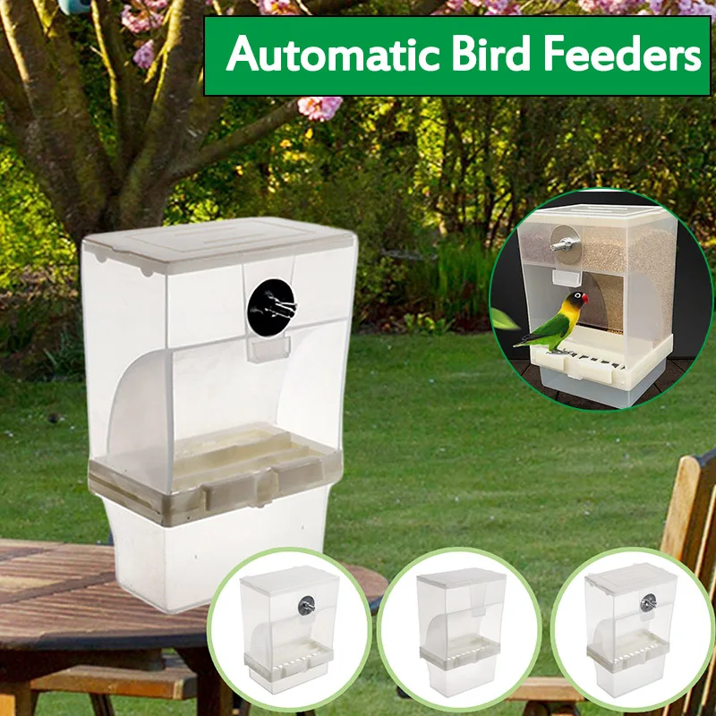 Acrylic Parrot Integrated Automatic Bird Feeder 440ml Capacity pet