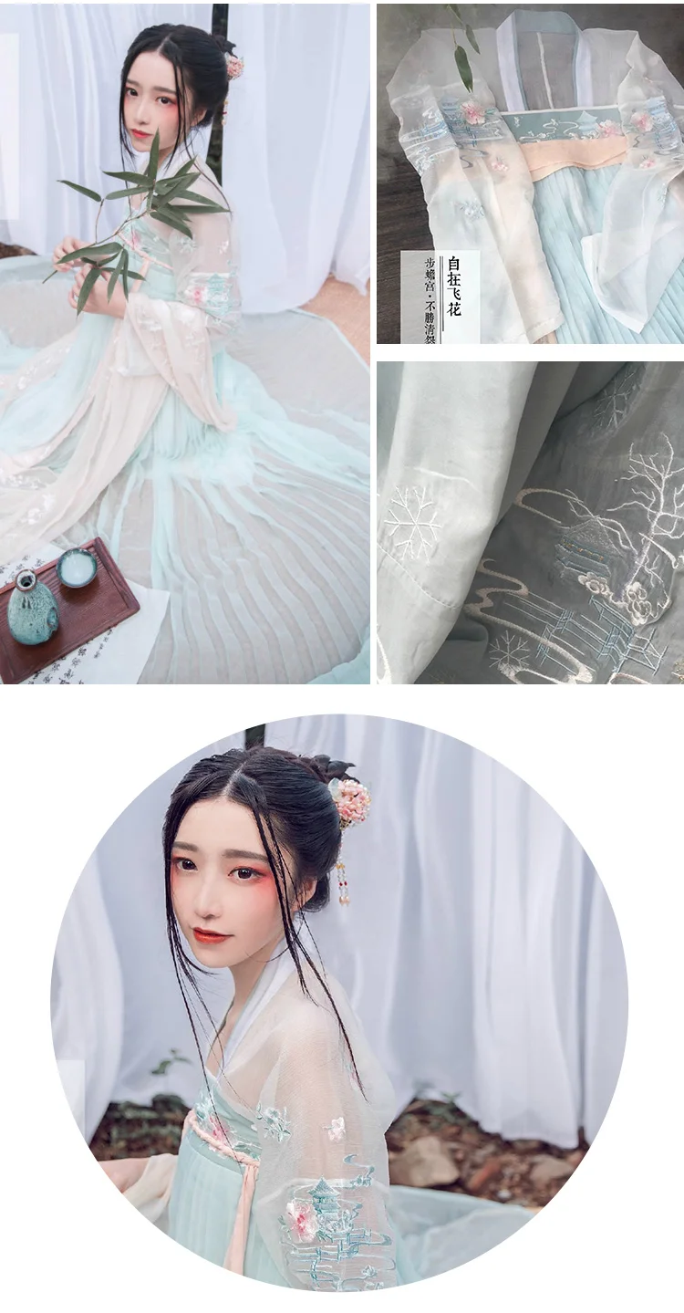 Hanfu feminino vestido chinês china antiga fada