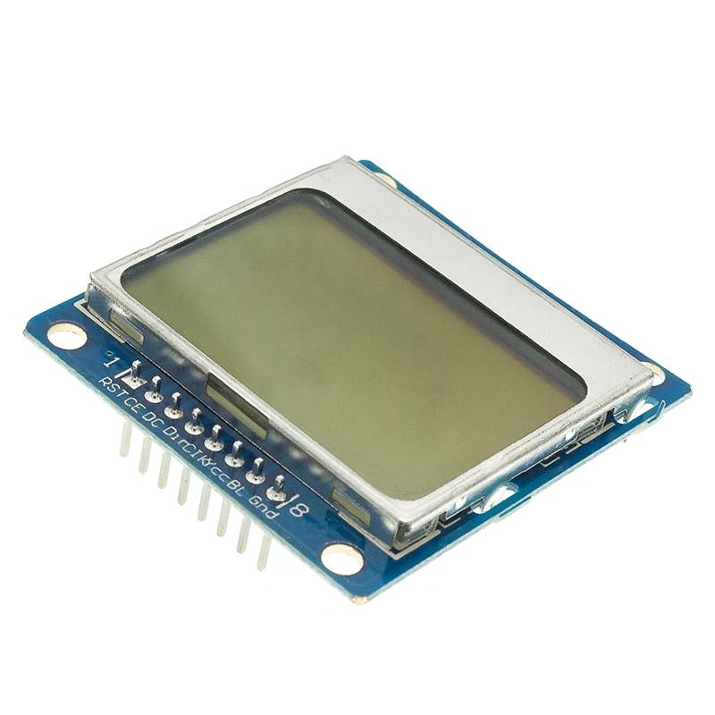 LCD Module Display Monitor White Backlight Adapter PCB 84*48 84x84 Nokia 5110 Screen Arduino display module lcd display module