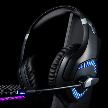 

Headphone Smart Phone Over Ear Gaming Headset Wired 3.5mm Jack Tablet Noise Cancelling Bass LED Light With Mic PC Laptop For PS4