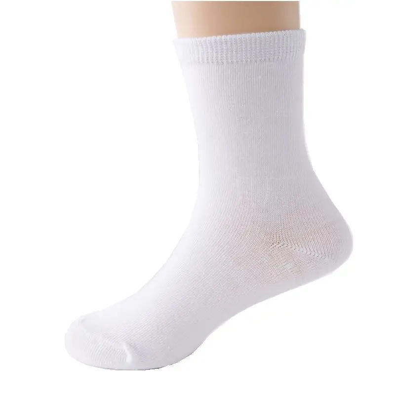 5 pares de calcetines de bebé de invierno, primavera, verano, Otoño, niños, niñas, niños, deporte escolar, blancos, suaves, largos
