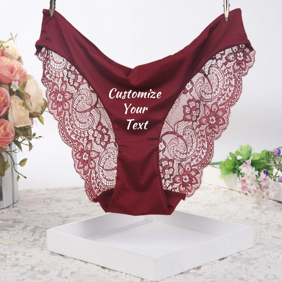 Personalise Bride Panties Custom Name Gift Lace Thong Bridal panties Bachelorette Party Gifts Bridesmaid Wedding Party Lingerie