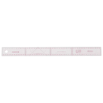 

Hot Sale Sewing tailor 54 cm shared double side metric straight ruler transparent pink