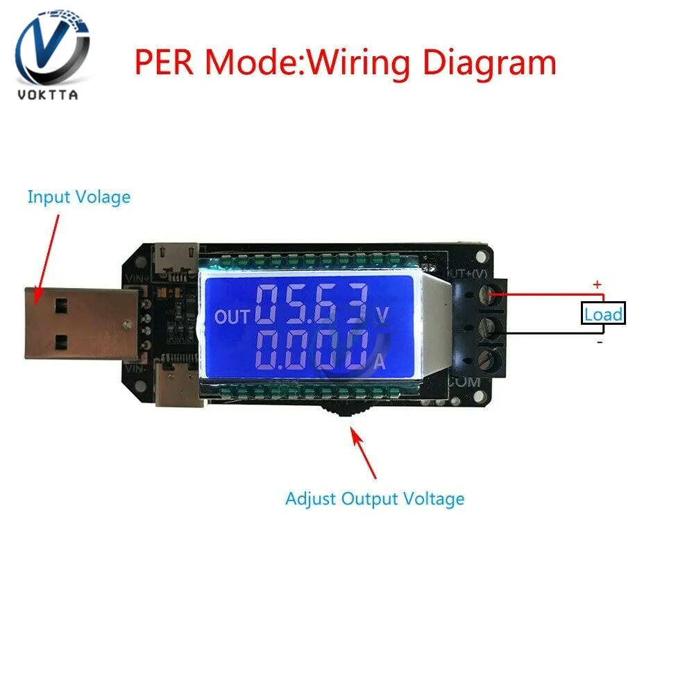 DC-DC CNC USB Buck-Boost Питание Напряжение Регулятор модуль 5V до 3,3 V 9V 12V 24V Шаг вниз Мощность модуль с Чехол