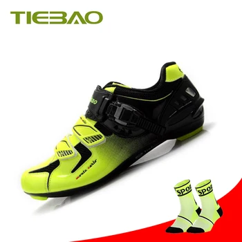 

Tiebao Road Cycling Shoes Women Men Breathable Self-locking Riding Bicycle Sneakers Sapatilha Ciclismo Outdoor Racing Bike Shoes
