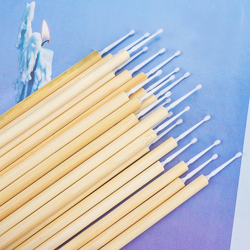 50 pcs Disposable bamboo Stick Micro Brush Mascara Wands Swab Microbrush for Eyelashes Extension women Makeup brushes Tools 4