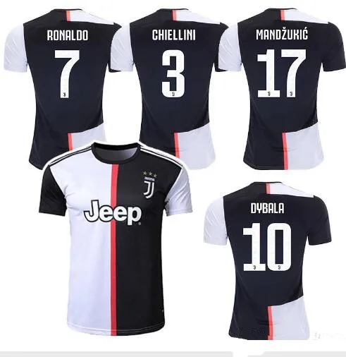 Новинка 19/20 футбольные майки Ronaldo DYBALA MARCHISIO BONUCCI MANDZUKIC трикотажные изделия 2019/2020