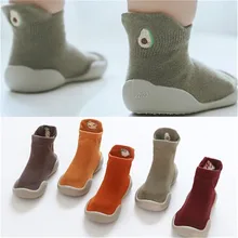 

Kids Warm Snow Shoes Socks Infant Boys Brushed Thick Sock Shoes Yellow Black Baby Girls Booties Soft Soles Toddler Shoes