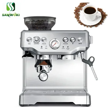 

Semi-automatic coffee grinding and brewing machine 15 bar Coffee Machine Americano Maker with Bean Grinder and Milk Frother