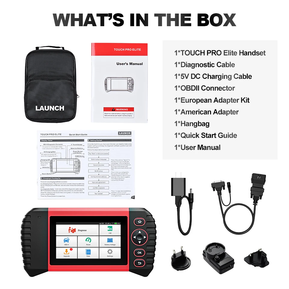 Диагностический инструмент Launch crp touch pro elite сканер для автомобиля obd obdii |