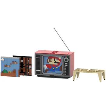 

Video Game DIY Classic Blocks Cartoon Building Toy Fighter Game Machine Model Plastic Bricks Brinquedos Toys for Kids Gift 7808