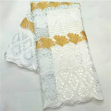 Лидер продаж африканская ажурная ткань нигерийское кружево ткань высокое качество швейцарские кружева ткань из Дубая 5 ярдов