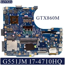 KEFU N551JM محمول اللوحة الأم ل ASUS ROG G551JM G551JW G551JK N551JK N551JW اللوحة الأصلية I7-4710HQ GTX860M(China)