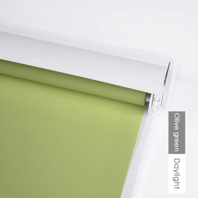 Без буровой системы рулонные шторы сделаны для измерения светильник передачи или затемняющие рулонные шторы Водонепроницаемая БАЛДАХИНА - Цвет: Daylight-olive green