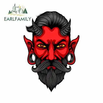 

EARLFAMILY 13cm x 9.1cm For Devil Royalty Terror Car Stickers Surfboard Decal Car Door Protector Occlusion Scratch Decor