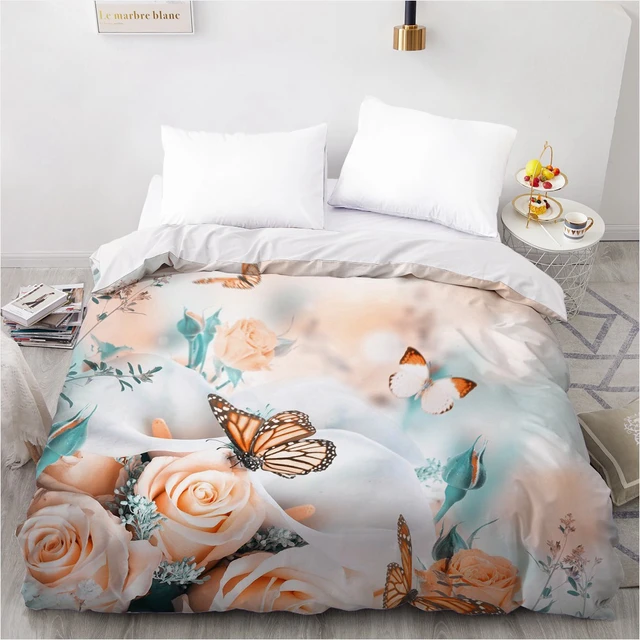 3D Copripiumino Personalizzato 140x200 200x200 Trapunte/Trapunta/Coperta  caso Degli Adulti Queen Re Biancheria Da Letto per la Cerimonia Nuziale  Floreale In Microfibra - AliExpress