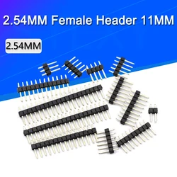 Versatile 2.54mm Single Row Male Pin Header Connector Strip - 2X6Pin (20PCS)