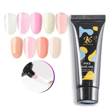 

15ml Quick Extension Gel Acrylic Pink White Clear Extension Nail Gel UV LED extension nail gel 9 Color