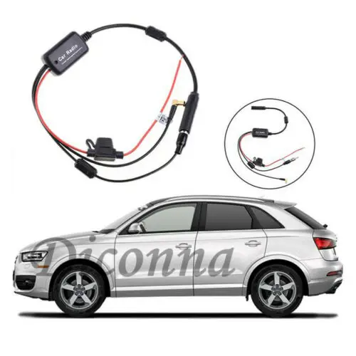 Автомобильный AM FM 12V Усилитель сигнала Усилитель стерео радио Встроенная антенна