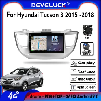

Android9.0 2Din GPS Navigation Car Radio For Hyundai Tucson 3 2015 -2018 Multimedia Video Player 2+32G Split Screen With Frame