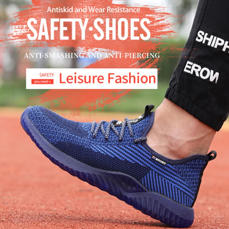 DROPSHIPPING Men Steel Toe Boots Work SAFETY SHOES BOOTS MALE Autumn Anti-Crush Work Safety Shoes Construction Protective Sneake DROPSHIPPING Men Steel Toe Boots Work SAFETY SHOES BOOTS MALE Autumn Anti-Crush Work Safety Shoes Construction Protective Sneake