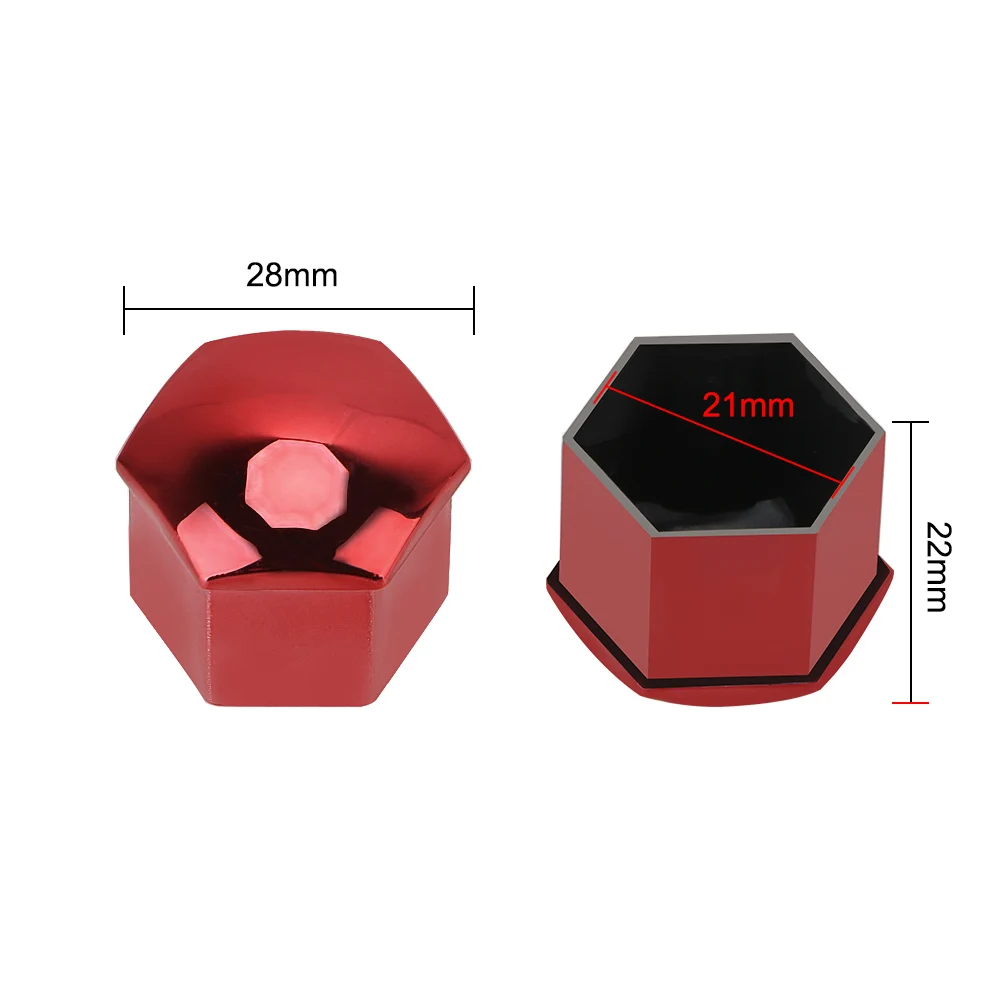 Wheel Nut Caps Bolt Nut Covers 20PCS Universal Auto Hub Screw Covers Car Tyre Nut Bolt Decorative Guards