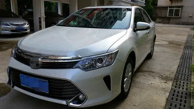 Для Toyota Camry передние фары прозрачные абажуры лампы оболочки маски фары крышка объектива фары - Цвет: Left and Right