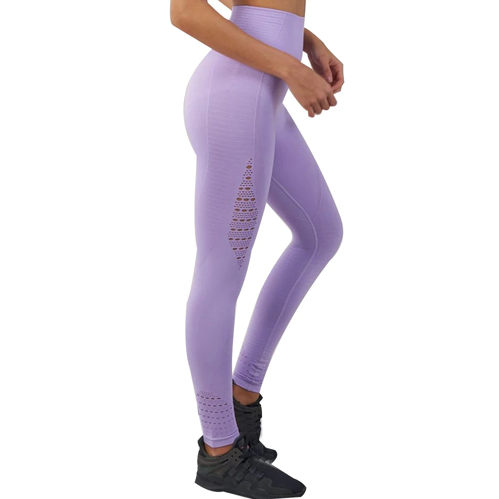 SFIT бесшовные леггинсы женские сексуальные штаны для йоги спортивные Леггинсы с пуш-ап высокой талией штаны для бега открытые эластичные леггинсы для фитнеса - Цвет: Многоцветный