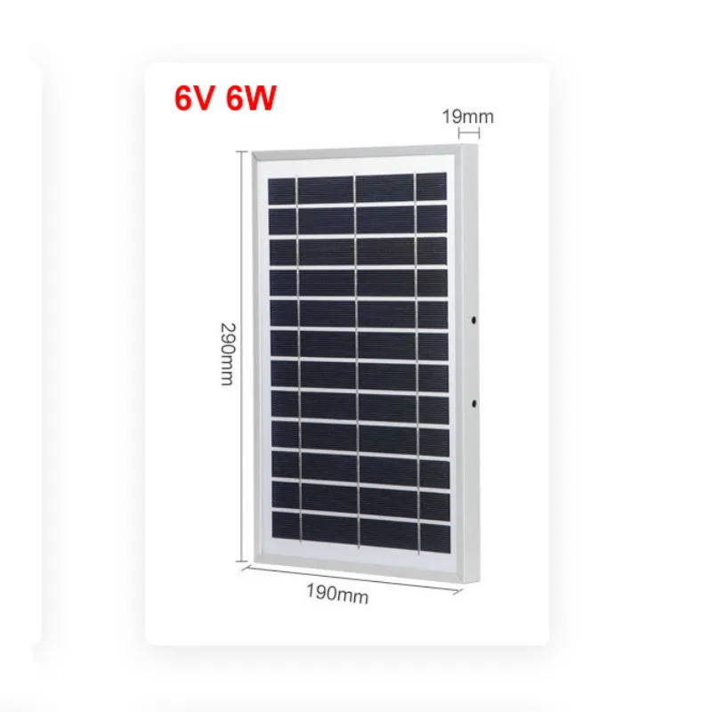 SUNYIMA Painel солнечная панель 6 в 10 Вт 15 Вт фотоэлектрическая солнечная энергия солнечная батарея зарядное устройство поликремния алюминиевый сплав DIY Solars система - Цвет: 6V 6W 290x190MM