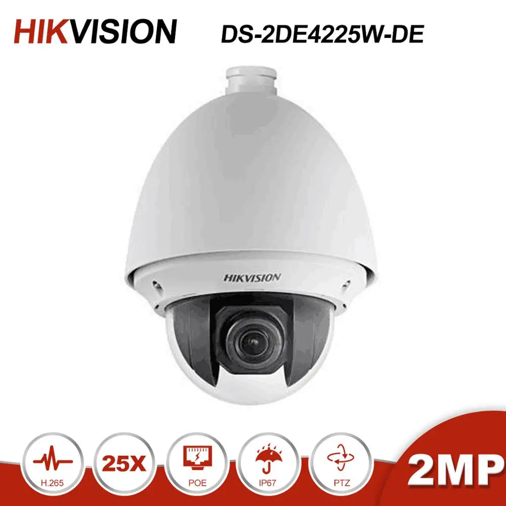 Hikvision DS 2DE4225W DE 2MP 25X 4 8 120 мм зум объектив POE ip камера наружная безопасность CCTV