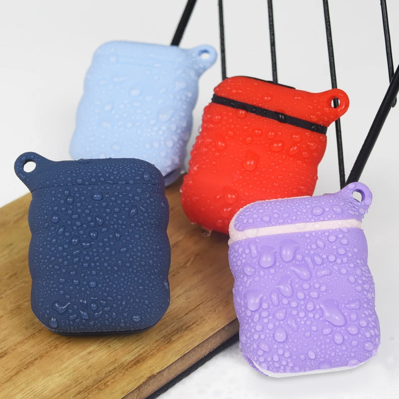 

waterproof for Apple airpods 2 silicon case anti-dust For iPhone earphone soft silicon bag Multicolor Protective delicate Skin