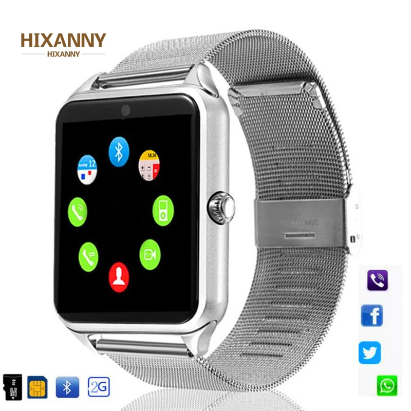 

Z60 Smart Watch GT08 Plus Metal Strap Bluetooth Wrist Smartwatch Support Sim TF Card Android&IOS Multi-languages PK S8 V8 Y1 X7D