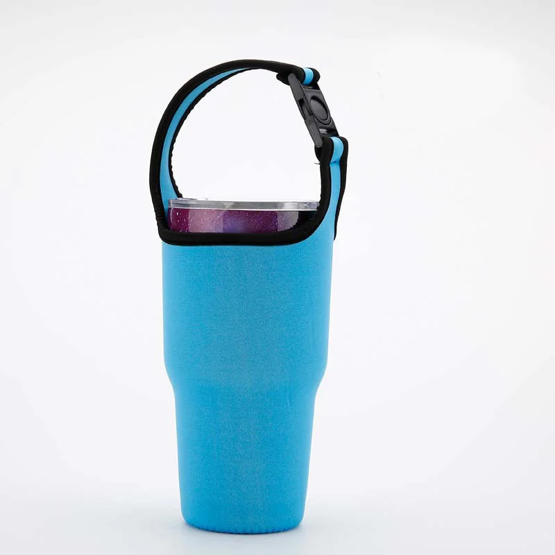 Ручной Чехол для чашки для дайвинга, чехол для бутылки с водой, держатель для кружки для путешествий, чехол-сумка, Термочехол, размер 30 унций - Цвет: L