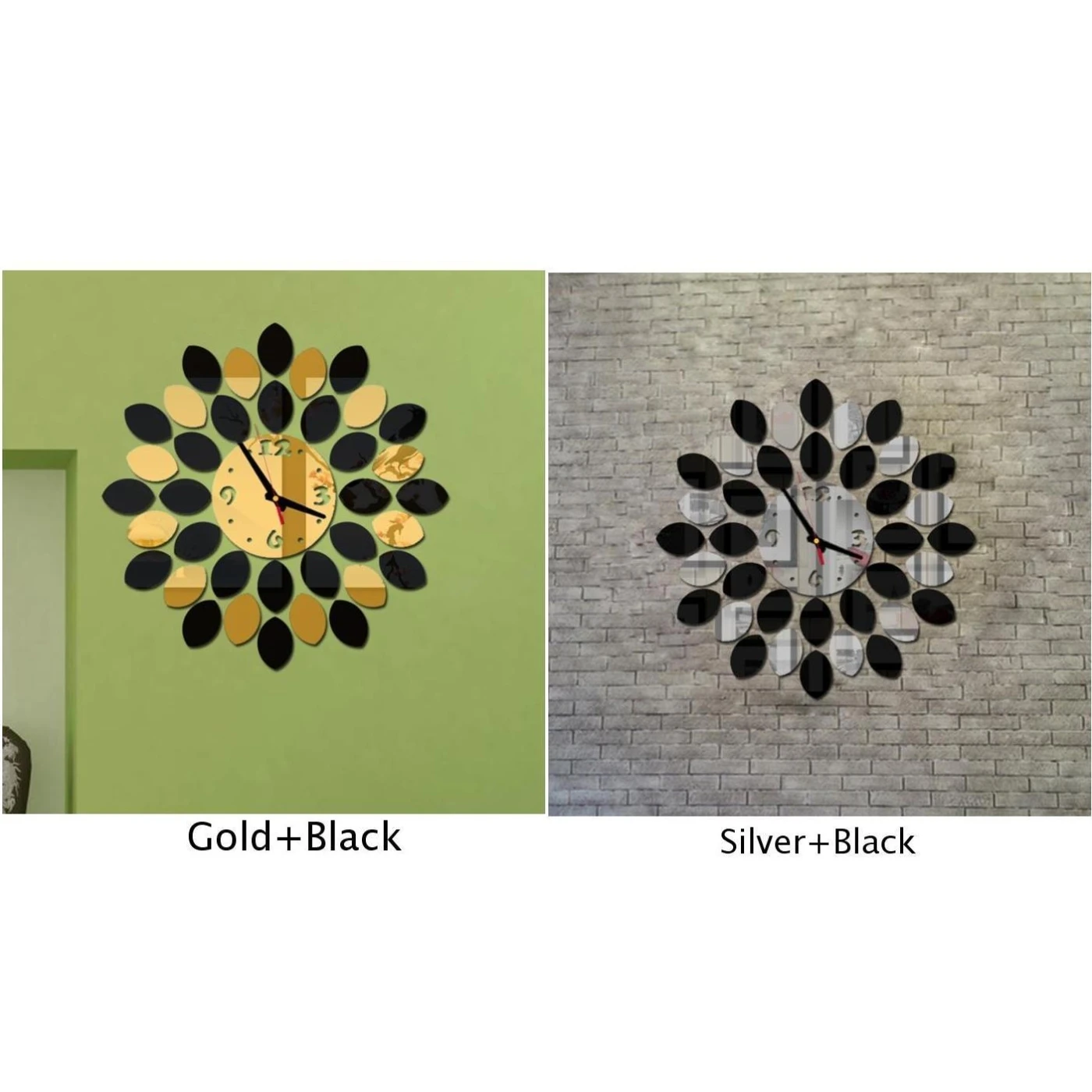 3D DIY настенные часы для дома, современные украшения, хрустальные зеркальные наклейки для гостиной