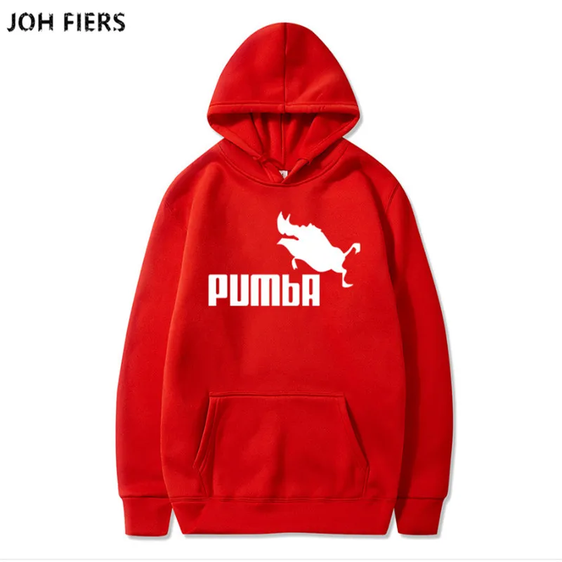 2019 hot black hooded sweatshirt and Hoody mens clothing brand pomba hoodies and sweatshirts XXL wild Pumba free shipping