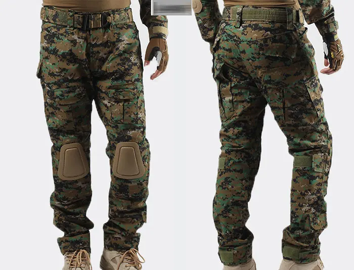 Военные тактические штаны, мужские камуфляжные Pantalon, лягушка, брюки карго, наколенники, рабочие брюки, армейские охотники, боевые брюки