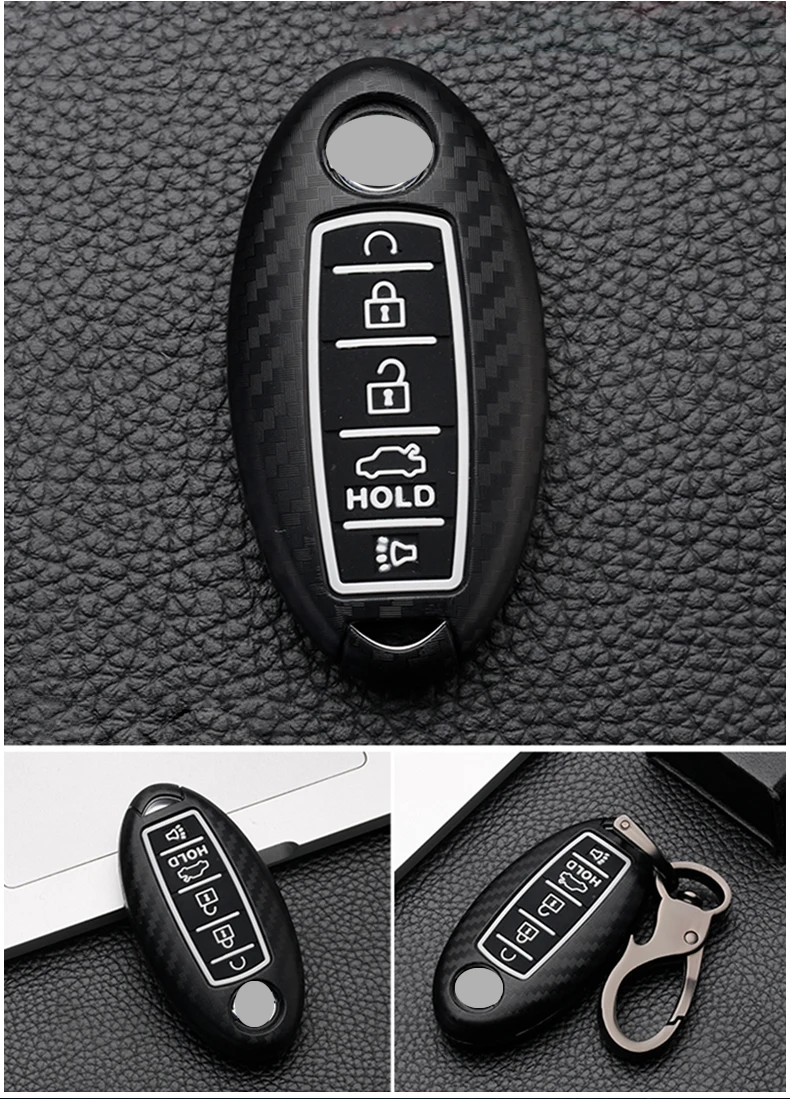 Cover chiave telecomando per Nissan Patrol Y62 Rouge Maxima Altima Sentra Murano 2018 2019 2020 - H4604c1f4983845a6859731ed4a1816ack