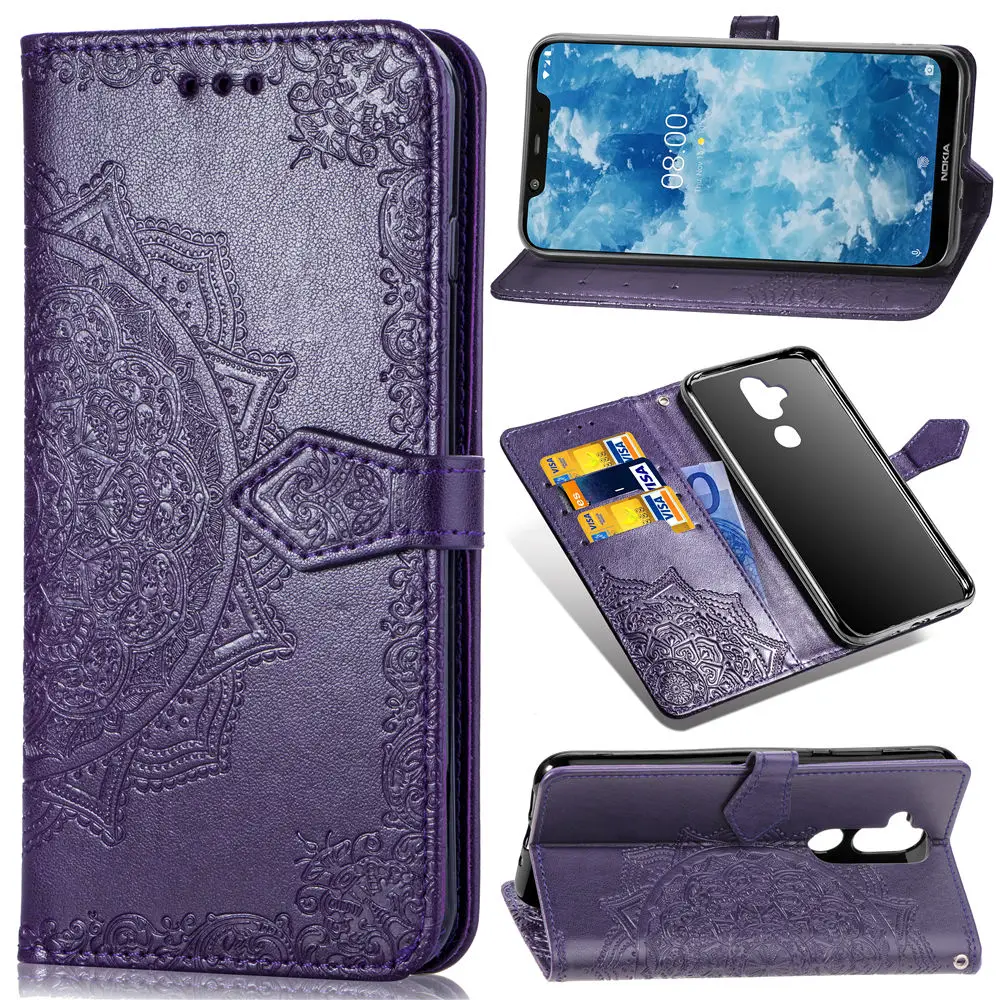 

Luxury PU Leather Flip Wallet Cover Case For Nokia 3.1 5.1 7.1 Plus X5 X7 Phone Lanyard Case For Nokia 3.2 8.1 7 Plus