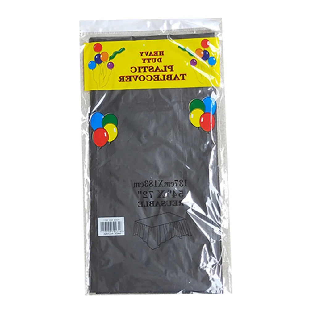 Mantel de plástico desechable, rectángulo de 6 x 4,5 pies, manteles para fiestas, festivales, bares, aniversario