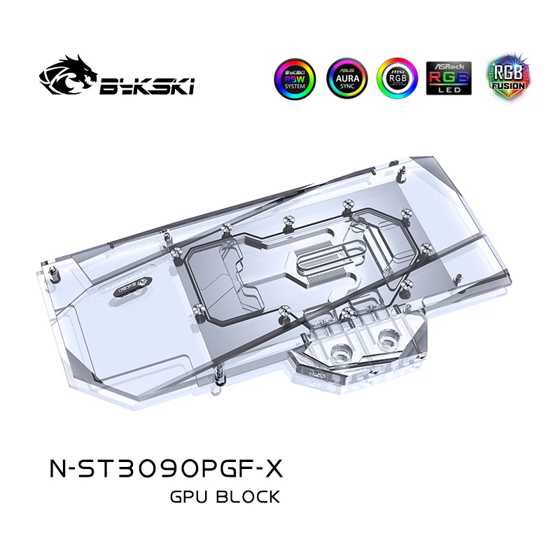 

Bykski Watercooler For ZOTAC Geforce RTX 3090/3080 10/24G6X PGF OC ,With Back Plate ,Full Cover Water Block, N-ST3090PGF-X