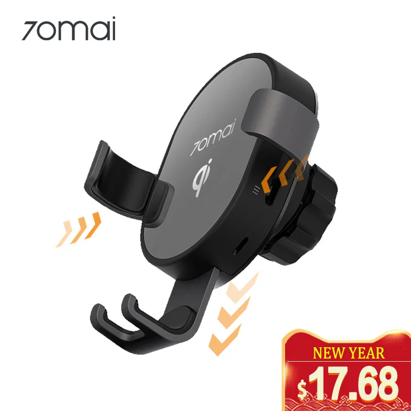 

70mai Wireless Car Charger Mount 2-in-1 Charger & Holder 7.5W 10W QI Wireless Standard