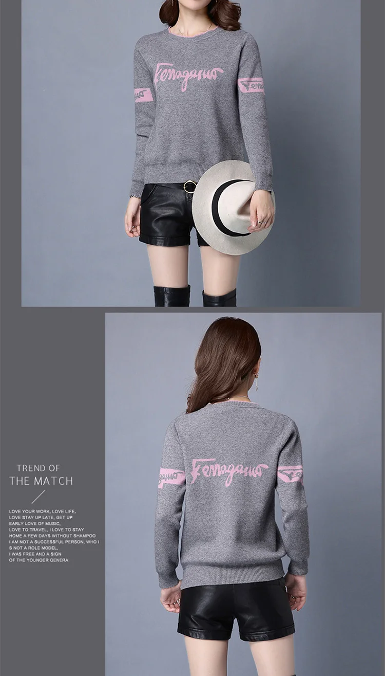 Повседневный свитер, осенне-зимний свитер, женский короткий, Свободный корейский вариант, куртка, теплая и нижняя рубашка