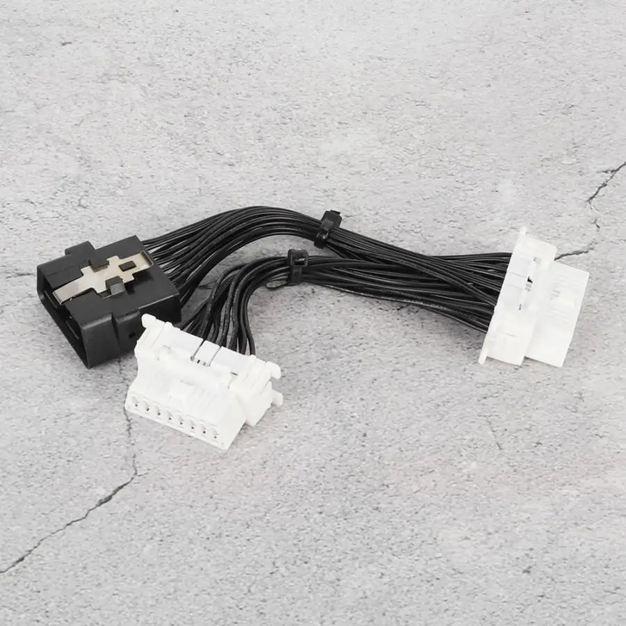 Автомобильный порт 16Pin от 1 до 2 OBD2 адаптер разветвитель Y удлинитель кабеля для gps Автомобильный видеорегистратор автомобильный gps-адаптер кабель